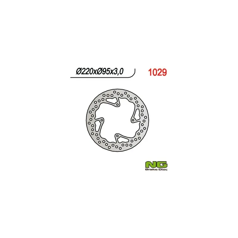 Niska cena NG TARCZA HAMULCOWA PRZÓD KTM 85 SX ‘03- ‘15 (220X95X3) (4X6,5MM)