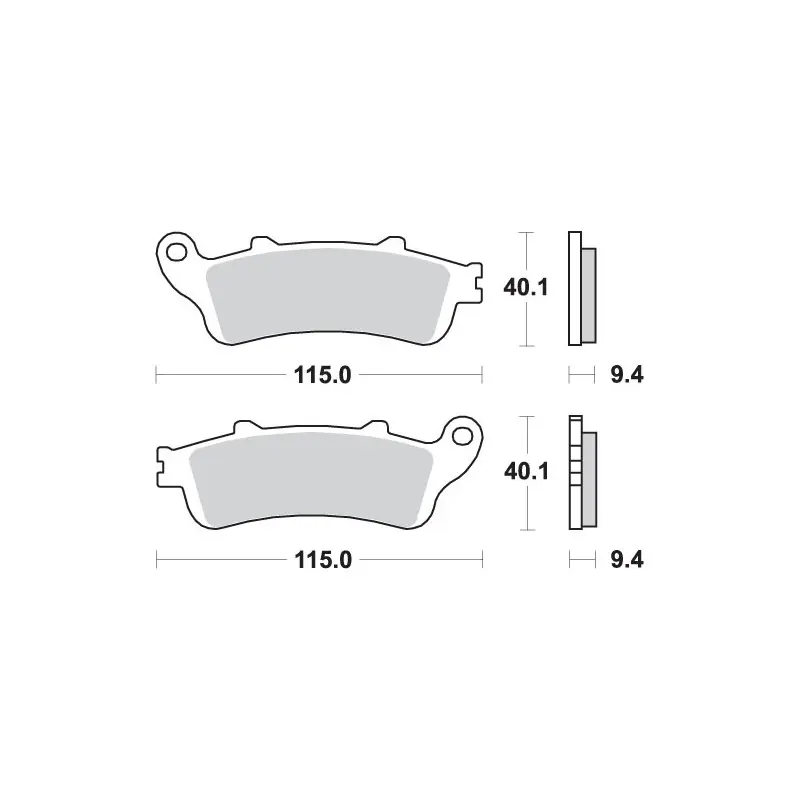 Oferta SBS PROMOCJA KLOCKI HAMULCOWE KH281 STREET PERFORMANCE (EXCEL) SINTER KOLOR ZŁOTY PASUJE DO HONDA ST1100 ‘96, ST1300 TYŁ