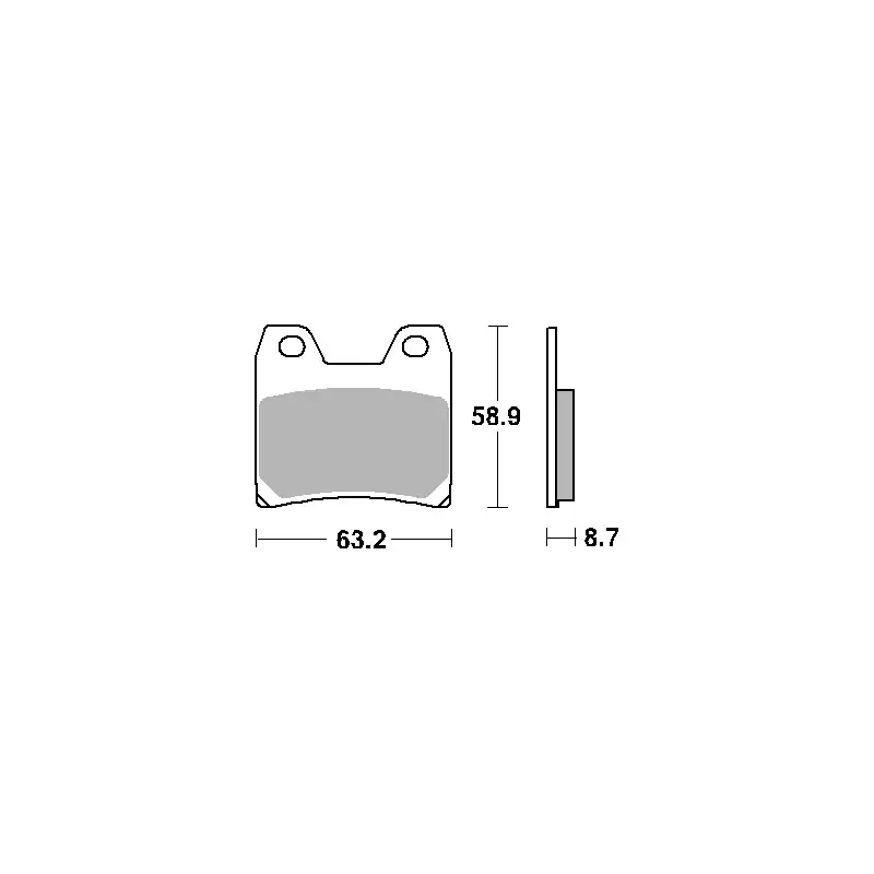 Wyjątkowa oferta SBS KLOCKI HAMULCOWE KH348 STREET PERFORMANCE (EXCEL) SINTER KOLOR ZŁOTY PASUJE DO YAMAHA FZS1000, XJR1300 TYŁ