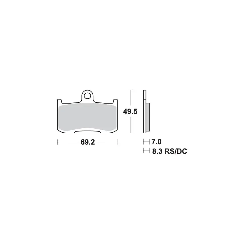Promocja SBS PROMOCJA KLOCKI HAMULCOWE KH347 RACING DUAL CARBON KOLOR CZARNY PASUJE DO KAWASAKI Z800/100, ZX-9R, INDIAN 1800, TRIUMPH 67