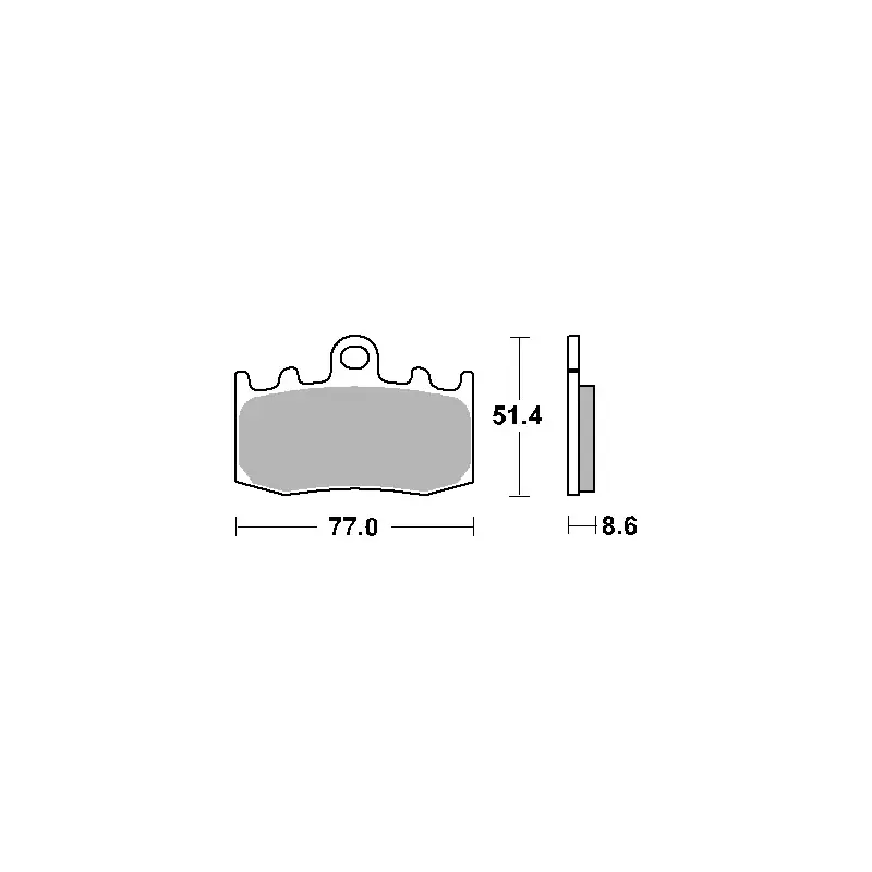 SBS KLOCKI HAMULCOWE KH335 TRACK AND SPORT SINTER KOLOR ZŁOTY PASUJE DO BMW R850/1100/1150/1200, K1200/1300 PRZÓD (ZAMIENIA MIE Obniżka ceny