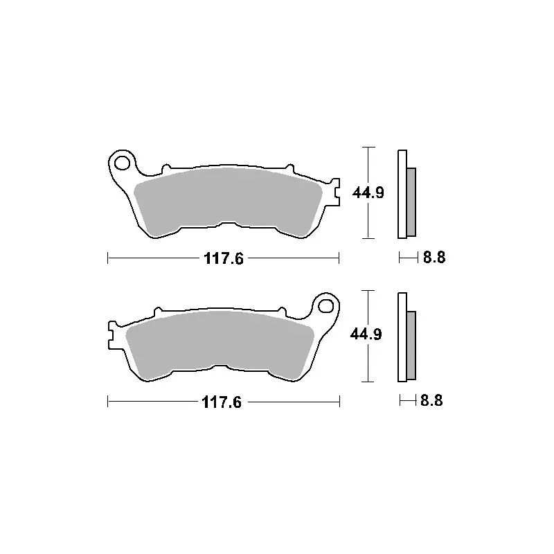Darmowy zwrot SBS KLOCKI HAMULCOWE KH388 STREET STANDART CERAMIC KOLOR CZARNY