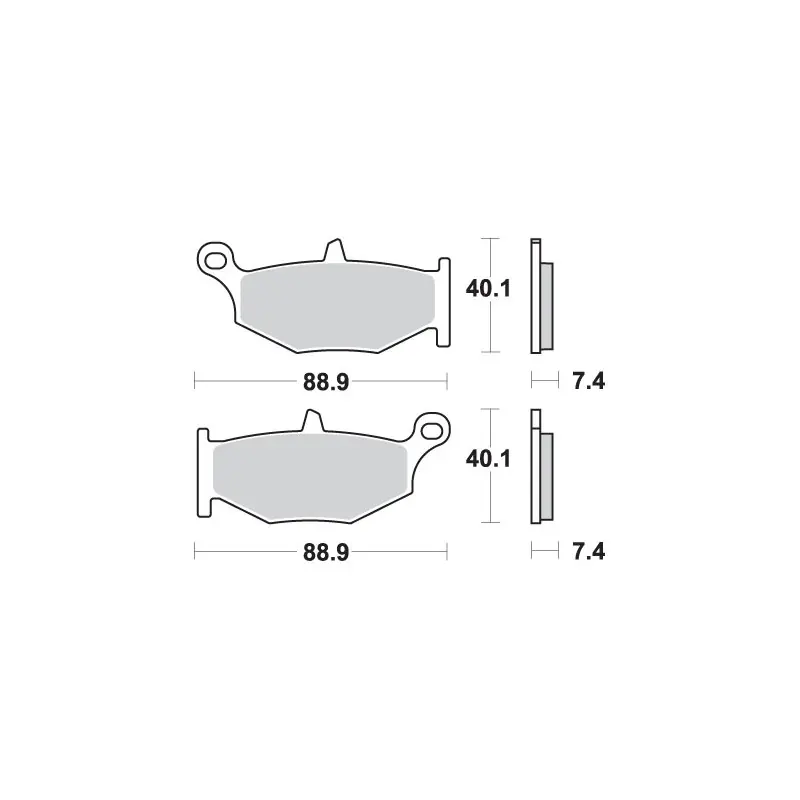 Hit sprzedaży SBS KLOCKI HAMULCOWE KH419 STREET PERFORMANCE (EXCEL) SINTER KOLOR ZŁOTY PASUJE DO SUZUKI GSX-R 600/750/1000/1300, DL1000 V-STR