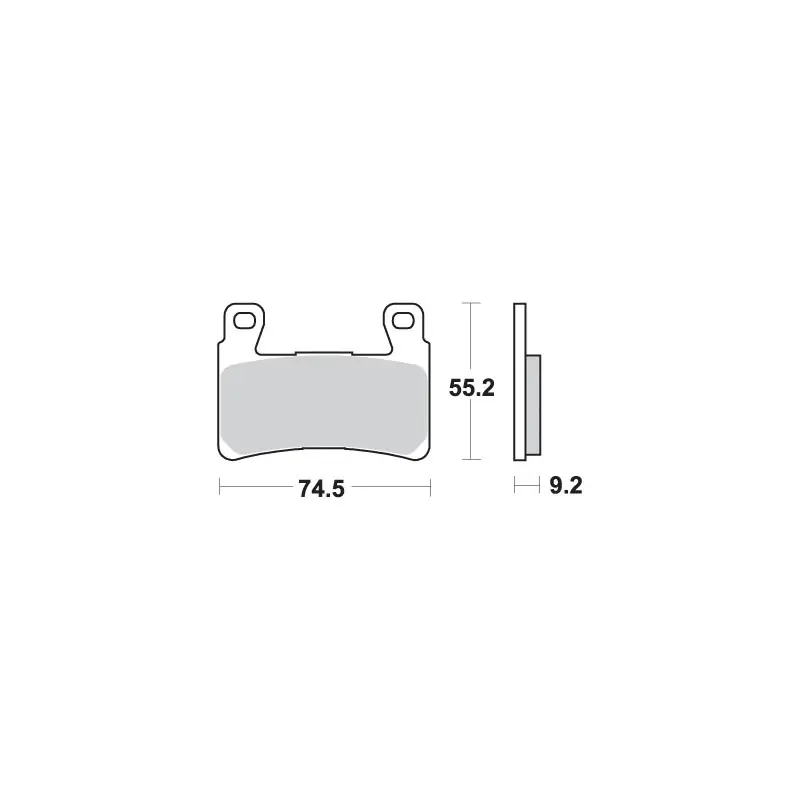 SBS KLOCKI HAMULCOWE KH296 /KH265 STREET PERFORMANCE (EXCEL) SINTER KOLOR ZŁOTY PASUJE DO HARLEY DAVIDSON PRZÓD Oferta limitowana