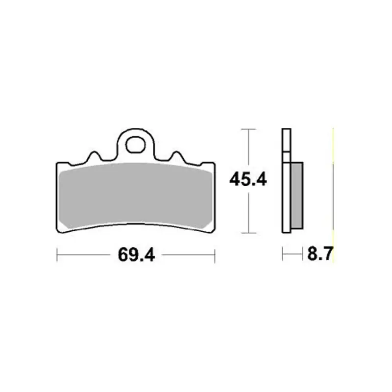 SBS PROMOCJA KLOCKI HAMULCOWE KH606 TRACK AND SPORT SINTER KOLOR ZŁOTY PASUJE DO KTM 125/200/390 DUKE PRZÓD (ZAMIENIA MIESZANKE Zniżka