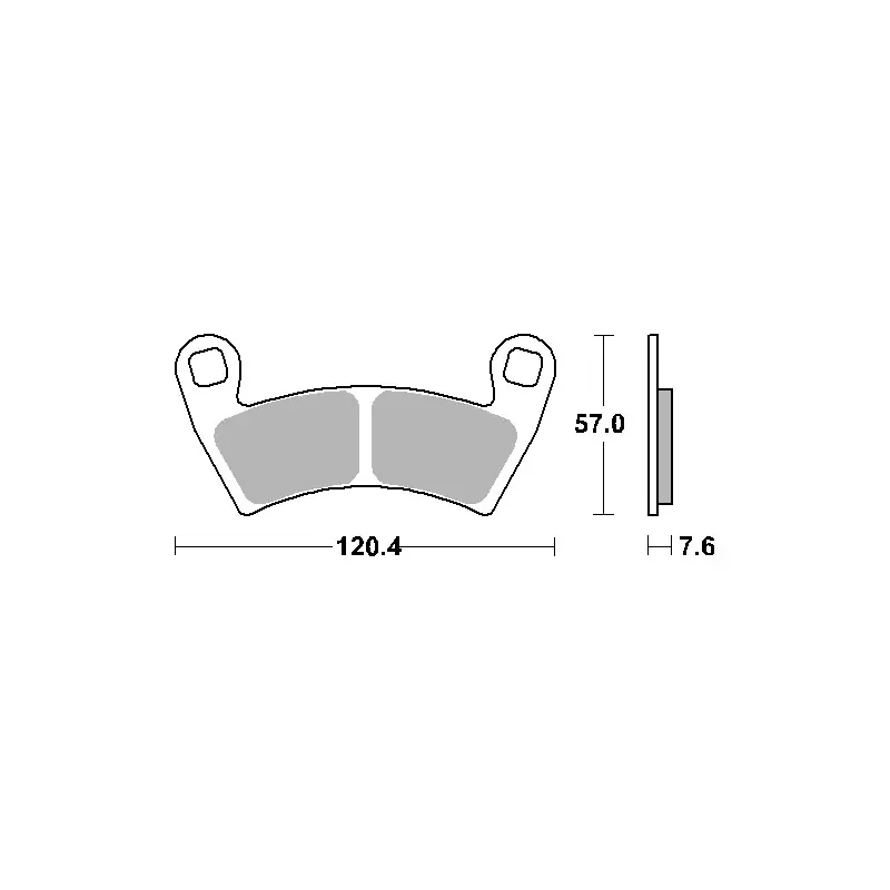 Tani SBS PROMOCJA KLOCKI HAMULCOWE KH452 OFF-ROAD SINTER KOLOR ZŁOTY PASUJE DO POLARIS 500/700/800/900/1000