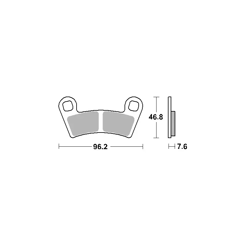 Kup online SBS PROMOCJA KLOCKI HAMULCOWE KH456 OFF-ROAD SINTER KOLOR ZŁOTY PASUJE DO POLARIS 450/525/570/800 PRZÓD