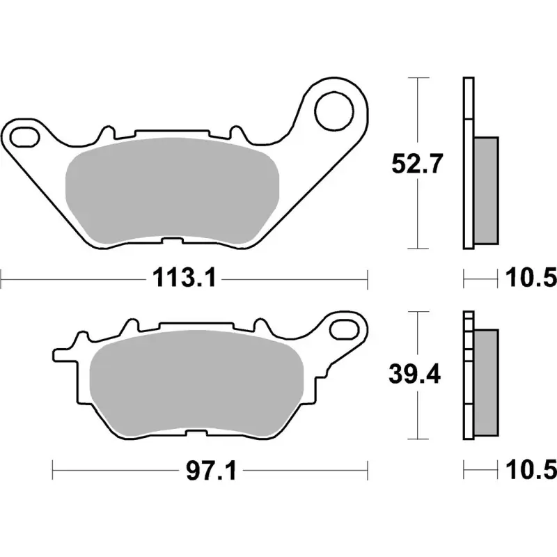 SBS KLOCKI HAMULCOWE KH662 STREET STANDART CERAMIC PASUJE DO YAMAHA YZF-R25 ‘15- ‘20, YZF-R3 ‘15- ‘25, MT-03 ‘16- ‘25, MT-25 Oferta limitowana