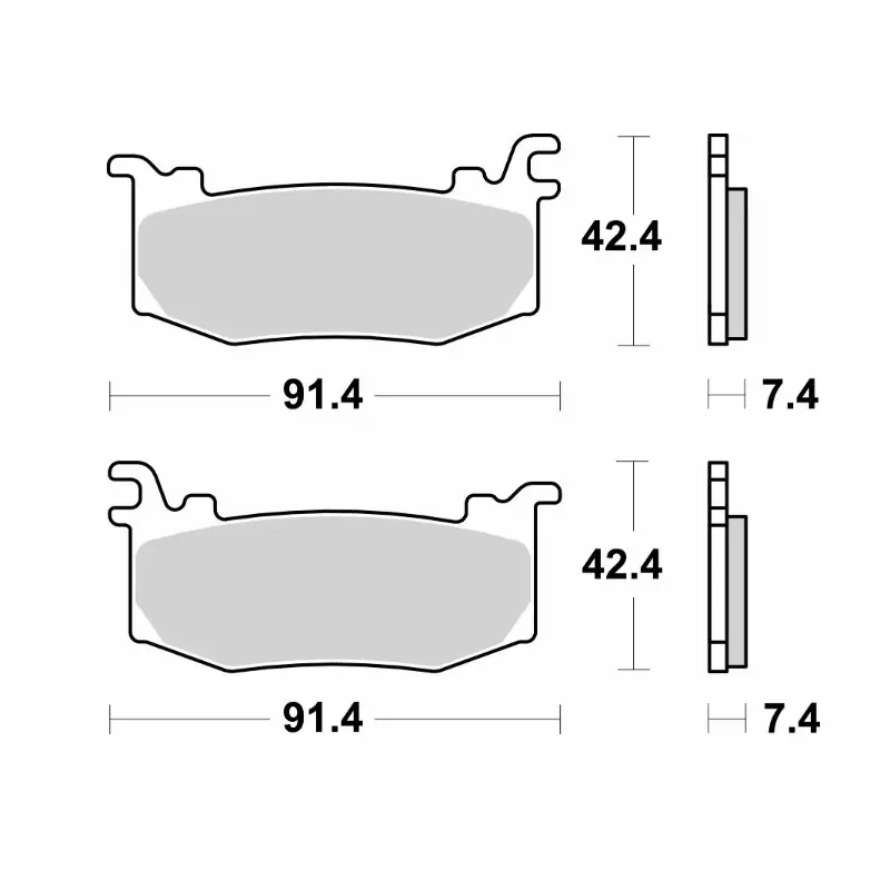 Kup teraz SBS KLOCKI HAMULCOWE KH RACING DUAL SINTER KOLOR ZŁOTY TARCZA LEWA PRZÓD APRILIA RSV4 FACTORY, DUCATI PANIGALE, KTM RC-R ‘25- (