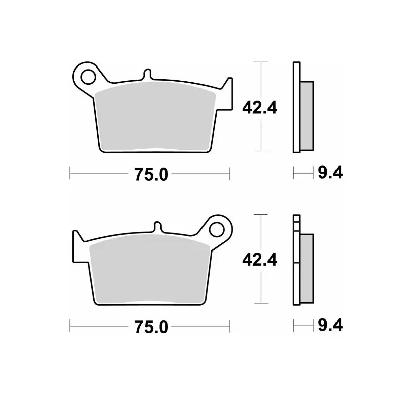 SBS KLOCKI HAMULCOWE KH697 STREET STANDART CERAMIC TYŁ SWM ACE OF SPADES ‘18- ‘21, RS R ‘18- ‘20 KOLOR CZARNY Ograniczona ilość