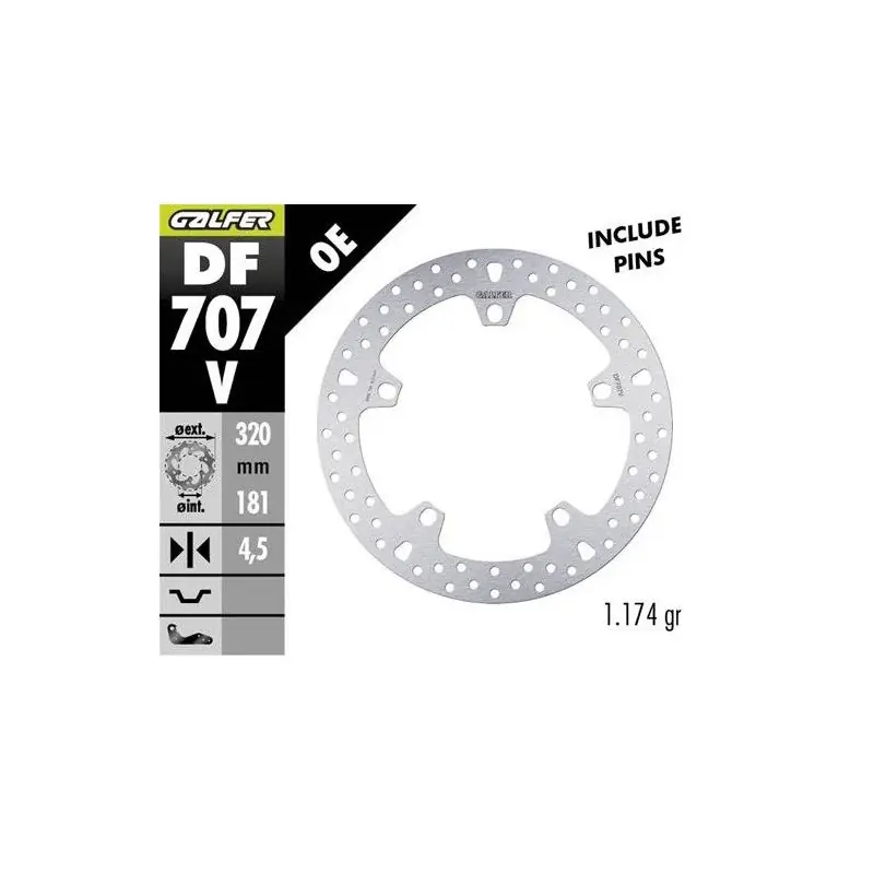 Bestseller GALFER TARCZA HAMULCOWA PRZÓD BMW F 800R/S/ST/GT ‘09-; F 900XR ‘20-; R 850R/RT ‘04; R 1100S ‘01-; R 1100/1500/1200/1250S/R/R