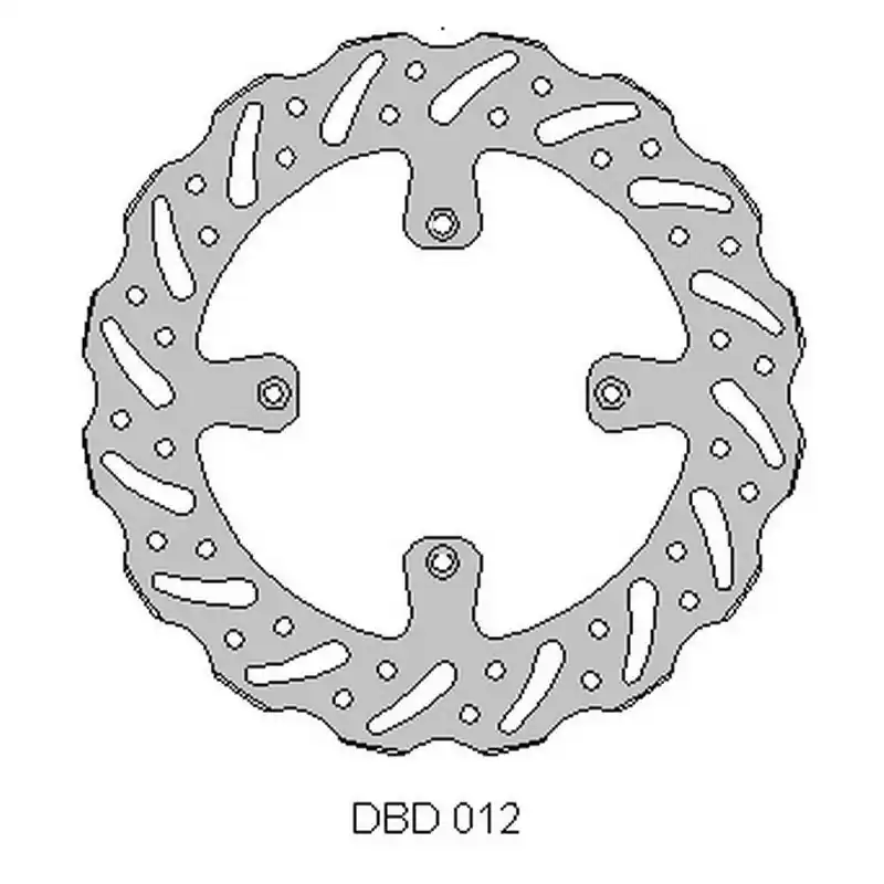 DELTA BRAKING TARCZA HAMULCOWA PRZÓD KAWASAKI KX 125 ‘89- ‘02, KX 250 ‘89-02, WAVE (250X100X3MM) (4X6,5MM) (NG1761,NG137) Dostępne od ręki