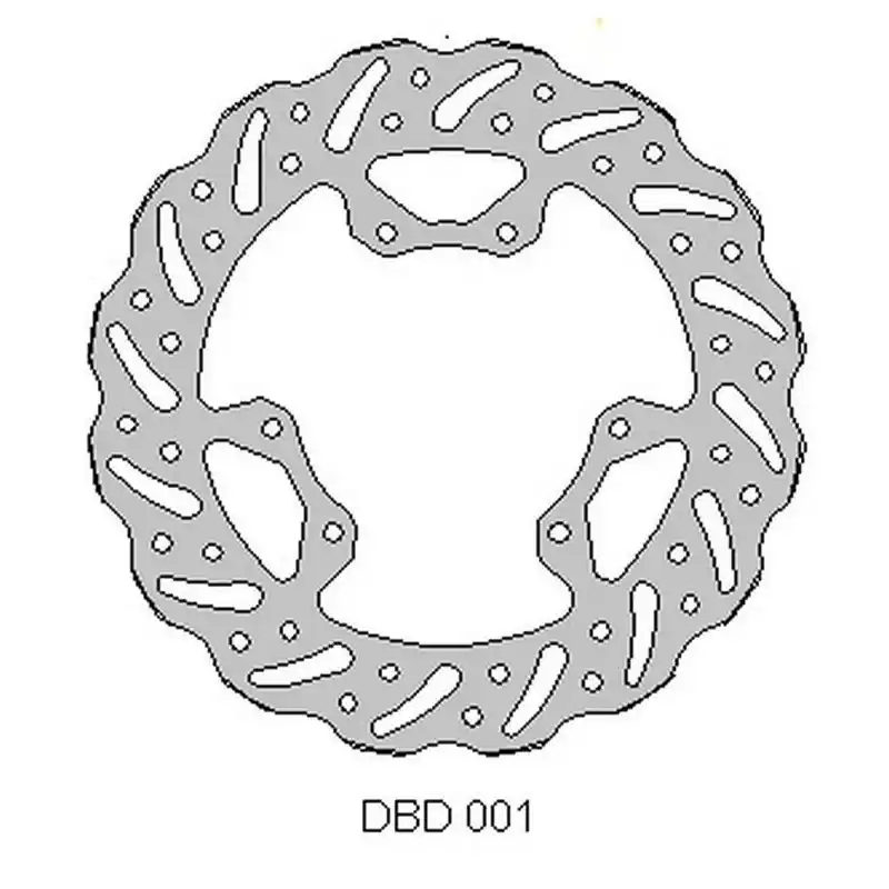 Ostatnia szansa DELTA BRAKING TARCZA HAMULCOWA PRZÓD HONDA CR 125 ‘95-07, 250 ‘95-01, CRF 250 ‘04-14, CRF 450 ‘02-14 WAVE (240X101X3MM) (6X6