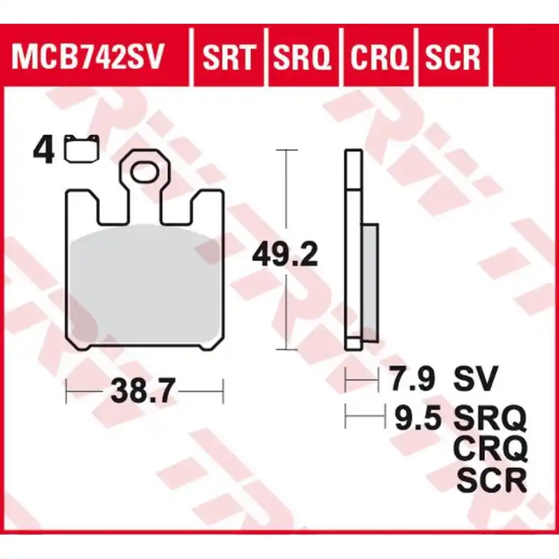 Zniżka TRW ZF KLOCKI HAMULCOWE KH369/4 CARBON RACING KAWASAKI ZX-6RR 600, ZX-6R 636 ‘03- ‘06, ZX-10R ‘04- ‘07, ZX-12R ‘04- ‘06, SUZU
