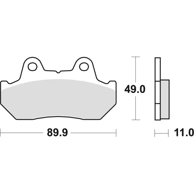 Zniżka TRW ZF KLOCKI HAMULCOWE KH69/3 SINTER STREET HONDA CBR 600 / XL 600 V 87-90, CX 650 / TURBO 83-85, CB 750 / CB 900 BOLDOR 81-83,