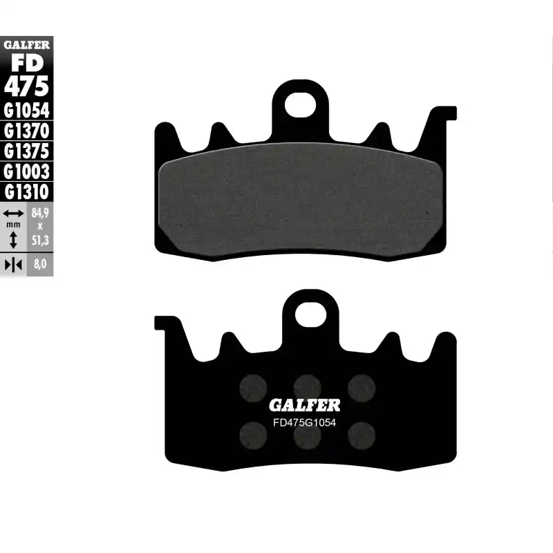 Bestseller GALFER KLOCKI HAMULCOWE KH630 PÓŁMETALICZNE