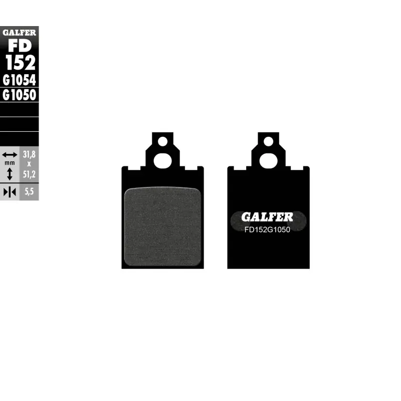 Kup teraz GALFER KLOCKI HAMULCOWE KH186 PÓŁMETALICZNE