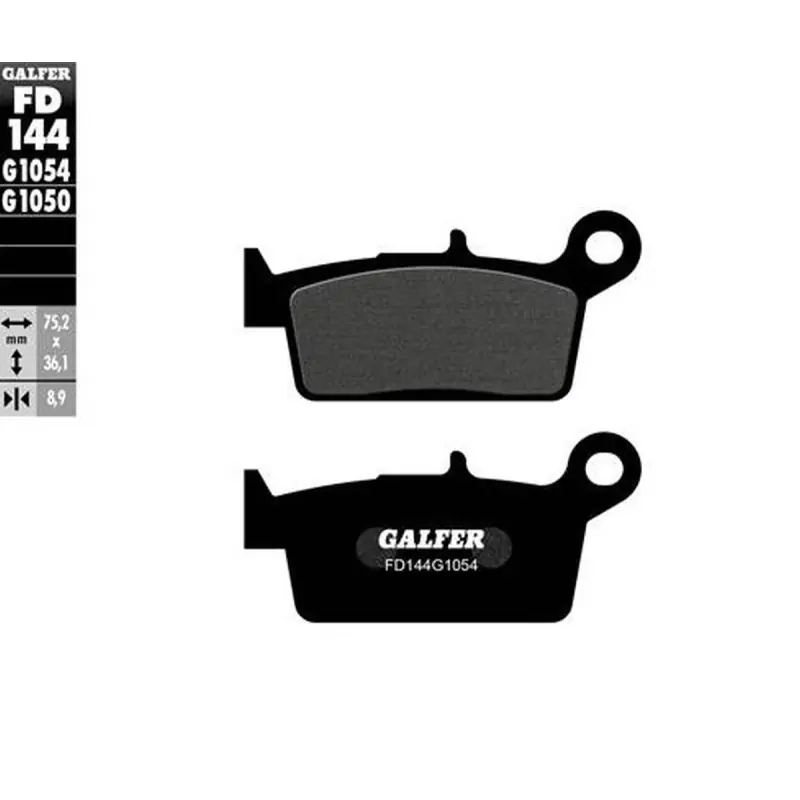 GALFER KLOCKI HAMULCOWE KH131 PÓŁMETALICZNE (GRUBOŚĆ 8,9MM) Super okazja