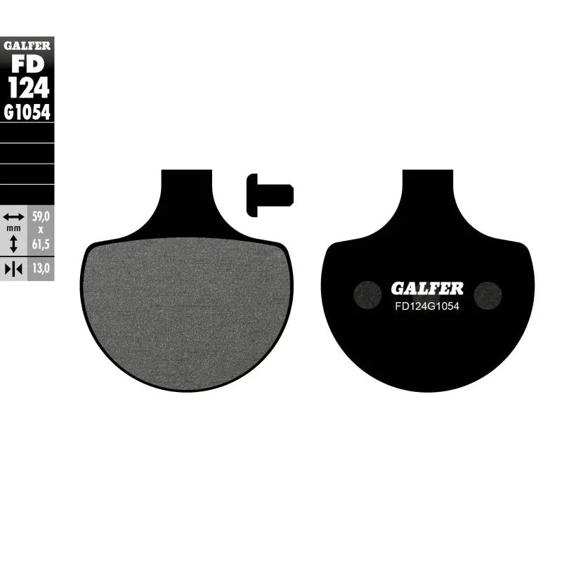 GALFER KLOCKI HAMULCOWE KH094 PÓŁMETALICZNE HARLEY DAVIDSON Nowość
