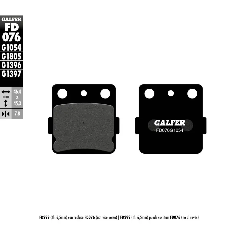 GALFER KLOCKI HAMULCOWE KH084 PÓŁMETALICZNE Tani
