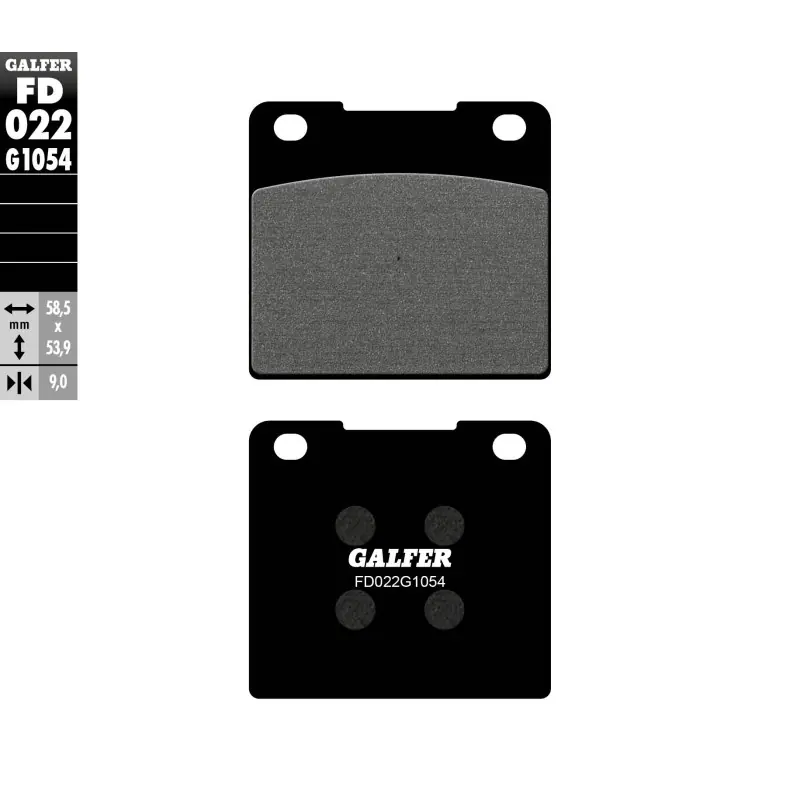 Bestseller GALFER KLOCKI HAMULCOWE KH036 PÓŁMETALICZNE