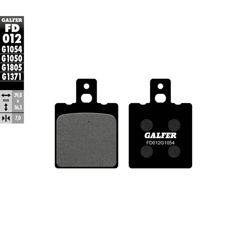 Hit cenowy GALFER KLOCKI HAMULCOWE KH047 PÓŁMETALICZNE
