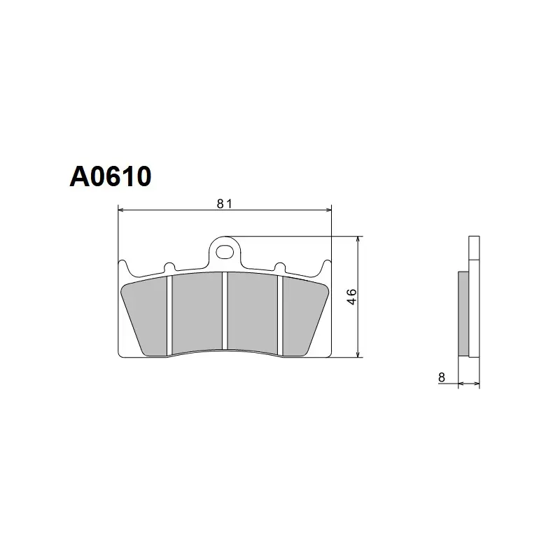 NISSIN KLOCKI HAMULCOWE KH613 PREMIUM SEMI-METALLIC (SPIEK METALICZNY) (ECE R90) (MADE IN JAPAN) (2P-268NS) Ostatnia szansa