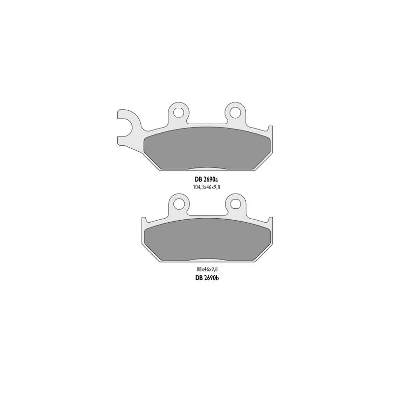 Tani DELTA BRAKING KLOCKI HAMULCOWE KH172 PRZÓD YAMAHA XT600 92-03, XT660 91-98 - ZASTĘPUJĄ DB2690MX-D ORAZ DB2690QD-D