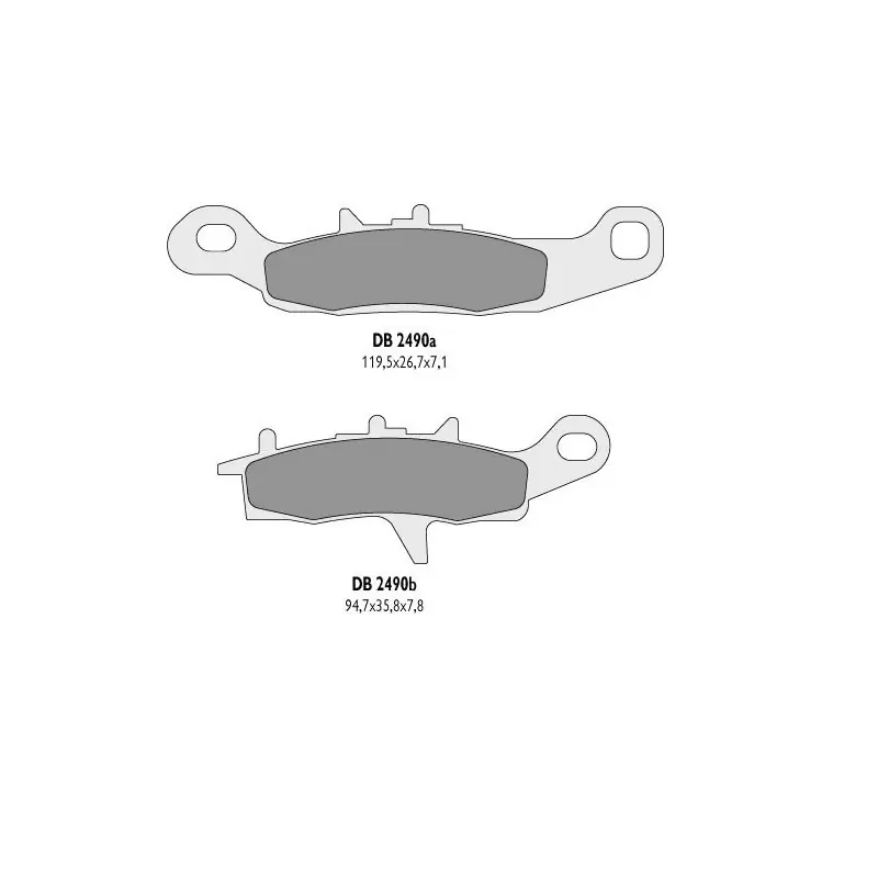 DELTA BRAKING KLOCKI HAMULCOWE KH342 KVF LEWY PRZÓD - ZASTĘPUJĄ DB2490MX-D ORAZ DB2490QD-D Bestseller