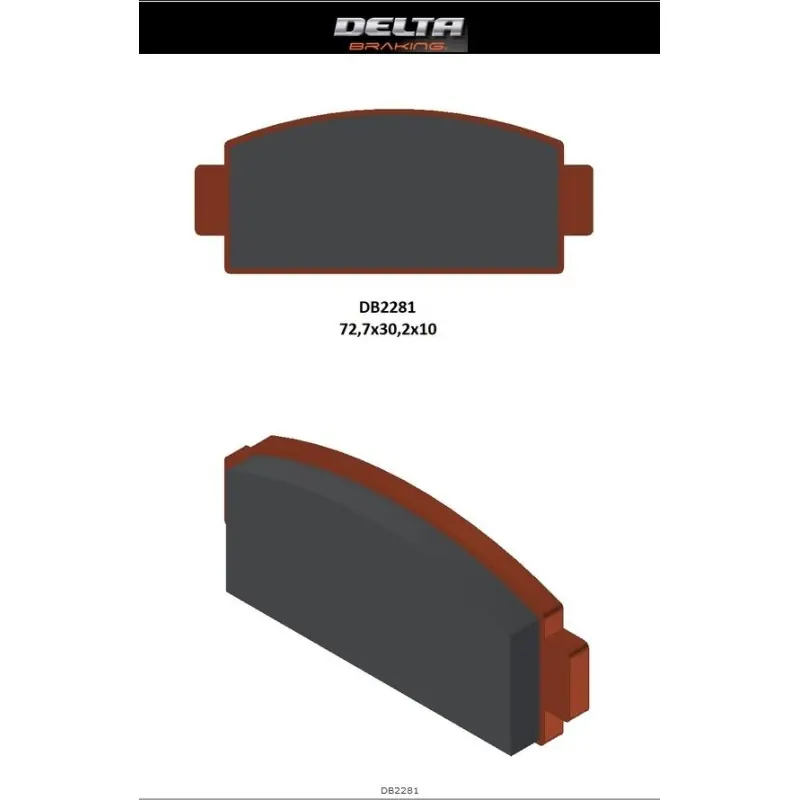 Wysoka jakość DELTA BRAKING KLOCKI HAMULCOWE KH651 CF MOTO C-FORCE 400/450/500/600 ‘17-21, Z-FORCE 950/1000 ‘18-21, U-FORCE 1000 ‘19-21 CF