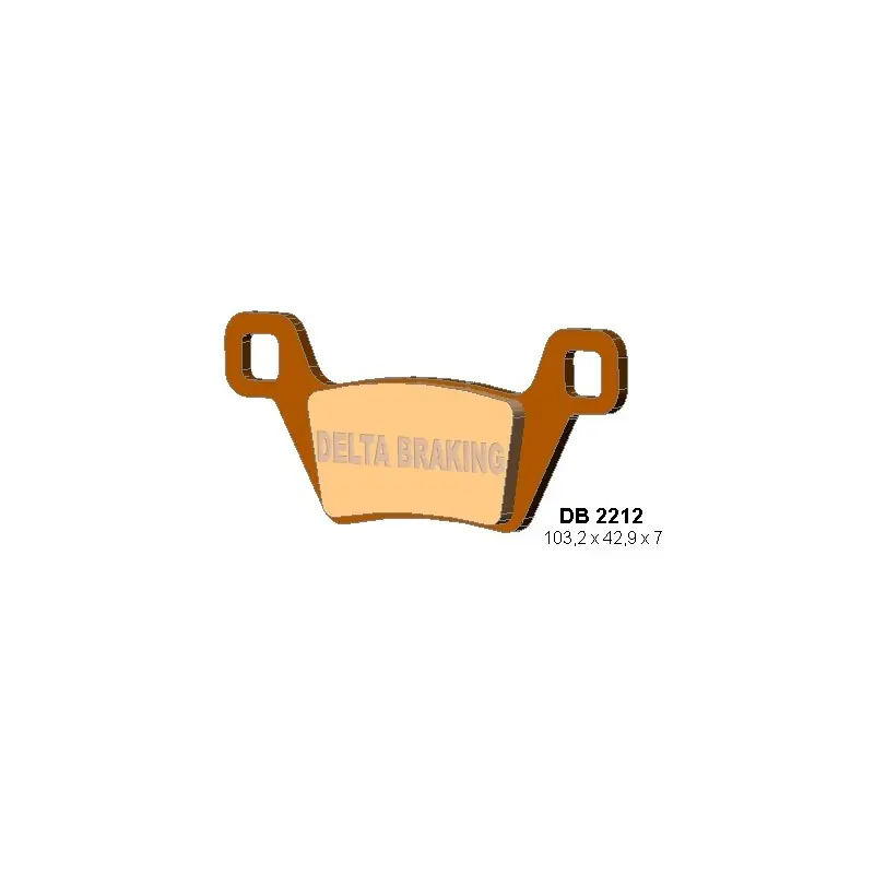 DELTA BRAKING KLOCKI HAMULCOWE KH600 KYMCO MXU - ZASTĘPUJĄ DB2212MX-D ORAZ DB2212QD-D Szybka dostawa