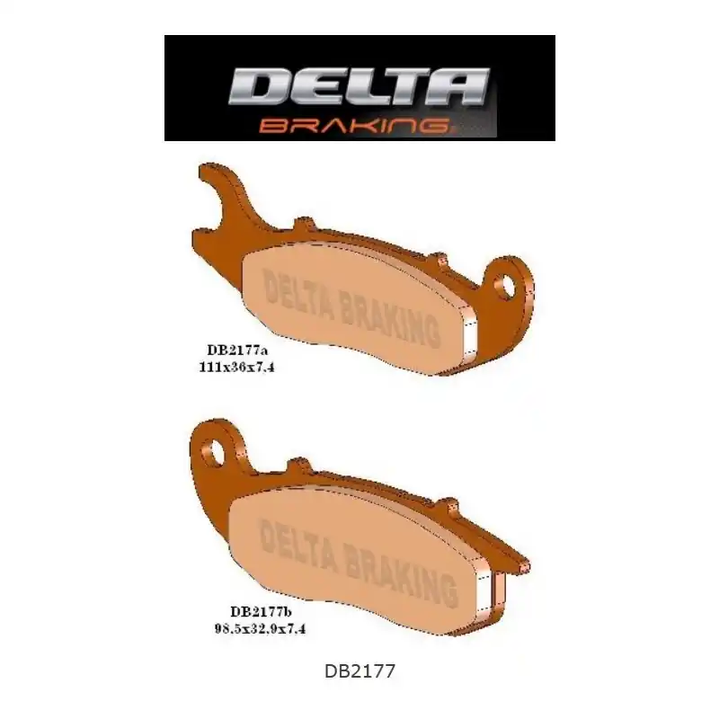 DELTA BRAKING KLOCKI HAMULCOWE KH465 HONDA CRF 230/250L, AJP PR7 PRZÓD - ZASTĘPUJĄ DB2177MX-D ORAZ DB2177QD-D Super okazja