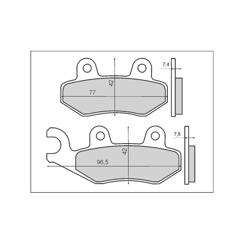 Wyjątkowa oferta BRENTA KLOCKI HAMULCOWE KH135 / KH214 (ORGANIC)