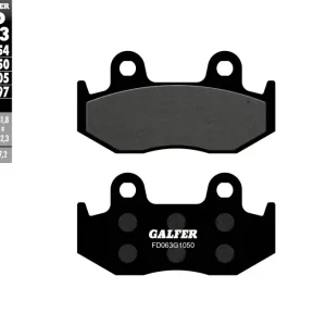 Zniżka GALFER KLOCKI HAMULCOWE KH092 / KH323 PÓŁMETALICZNE (GRUBOŚĆ 7,2MM) SCOOTER