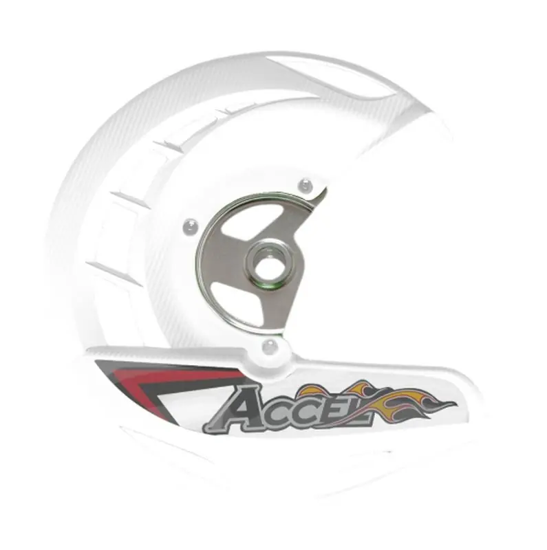 ACCEL OSŁONA TARCZY HAMULCOWEJ PRZÓD HONDA CRF 250/450R,X ‘04-‘18, CR 125/250 ‘04-‘07 KOLOR BIAŁY (FDG-01WH) - PROMOCJA Oferta limitowana