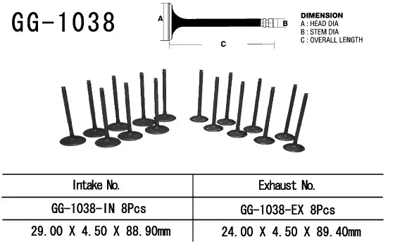 Bezpieczne zakupy VESRAH ZAWÓR SSĄCY HONDA CBR 900RR 01-03 (CBR 929, CBR 954) (OEM 14711-MCJ-000) (1SZT.) (MADE IN JAPAN)