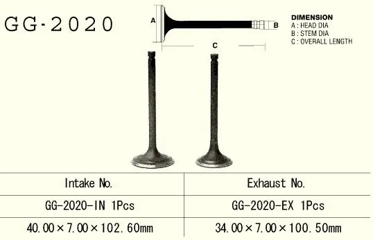 Cena promocyjna VESRAH ZAWÓR SSĄCY YAMAHA YFM 350/400 WARRIOR/RAPTOR ‘87-‘09 (OEM 1UY-12111-01) (1 NA POJAZD) (1SZT.) (MADE IN JAPAN)