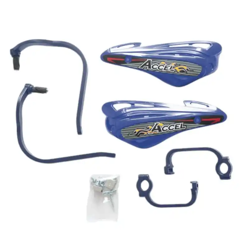 ACCEL OSŁONY RĄK (HANDBARY) Z MOCOWANIEM ALUMINIOWYM STRONG (22+28MM) MOCOWANIE 2 PUNKTOWE (ALU-NIEBIESKI PLASTIK-NIEBIESKI) Kup online