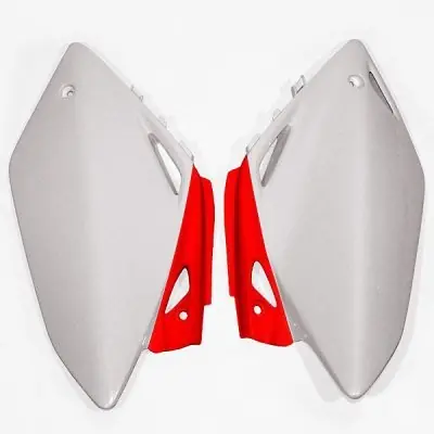 UFO BOCZKI TYLNE HONDA CRF 450R ‘05-‘06 KOLOR OEM (BIAŁY/CZERWONY) Łatwy zwrot