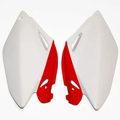 UFO BOCZKI TYLNE HONDA CRF 250R ‘06-‘09 KOLOR OEM (BIAŁY/CZERWONY) Najlepsza cena