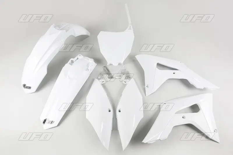 Cena promocyjna UFO KOMPLET PLASTIKÓW HONDA CRF 250R ‘18-‘21, CRF 450R ‘17-‘20 KOLOR BIAŁY (HO119E041)