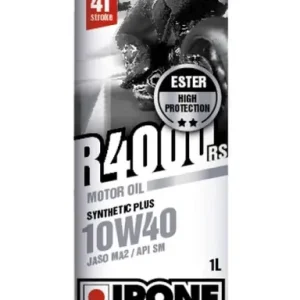 IPONE R4000 RS 10W40 OLEJ SILNIKOWY SEMISYNTETYK 1L (ESTER, MA2) (AKC) (15) Łatwy zwrot