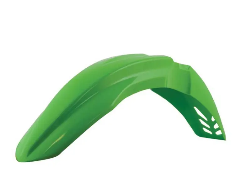 RACETECH (RTECH) BŁOTNIK PRZÓD KAWASAKI KXF 250/450 ‘09-‘12 KOLOR ZIELONY AIRFLOW (PAKXFVE0999) (KA03796026) - WYPRZEDAŻ Ostatnie sztuki