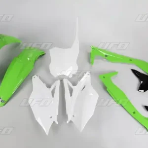 Cena promocyjna UFO KOMPLET PLASTIKÓW KAWASAKI KXF 450 ‘16-‘17 KOLOR OEM (ZIELONY/BIAŁY/CZARNY) (KA223E999)