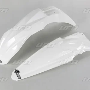 Wysoka jakość UFO KOMPLET BŁOTNIKÓW KAWASAKI KXF 450 ‘16-‘17, KXF 250 ‘17 (KA04733047, KA04734047), KOLOR BIAŁY
