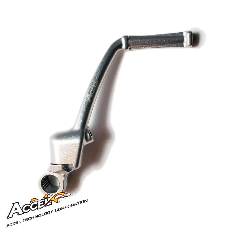 ACCEL DŹWIGNIA STARTERA (KOPKA) ALUMINIOWA KAWASAKI KX 65 ‘00-‘24, KOLOR SREBRNY Szybka wysyłka