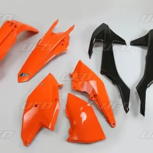 Zamów teraz UFO KOMPLET PLASTIKÓW KTM EXC/EXC-F TPI ‘17-‘19, KOLOR OEM ‘17 I ‘19 OEM (POMARAŃCZOWY/CZARNY) (KT518E999)