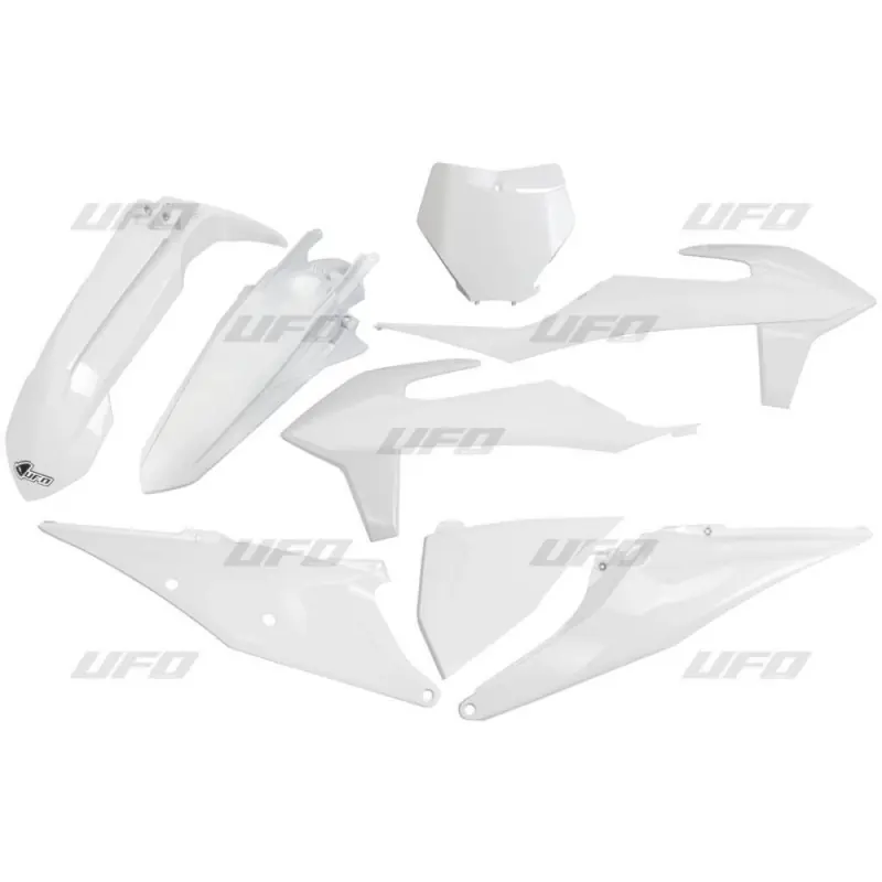 Zniżka UFO KOMPLET PLASTIKÓW KTM SX 125/150/250 ‘19-‘22, SXF (SX-F) 250/350/450 ‘19-‘22 KOLOR KOLOR BIAŁY (KT522E047)