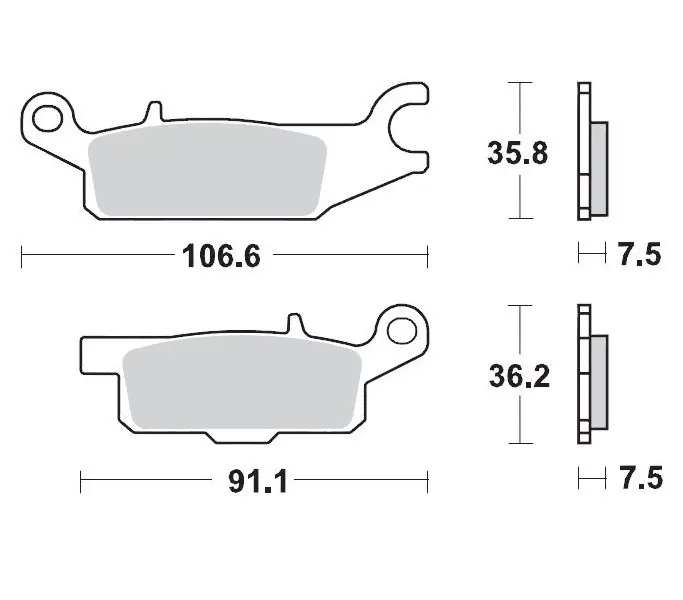 MOTO-MASTER KLOCKI HAMULCOWE KH443 SINTER METAL OEM 11 (SINTERPRO RACING) YAMAHA YFM 700 GRIZZLY PRZÓD-LEWY Tani