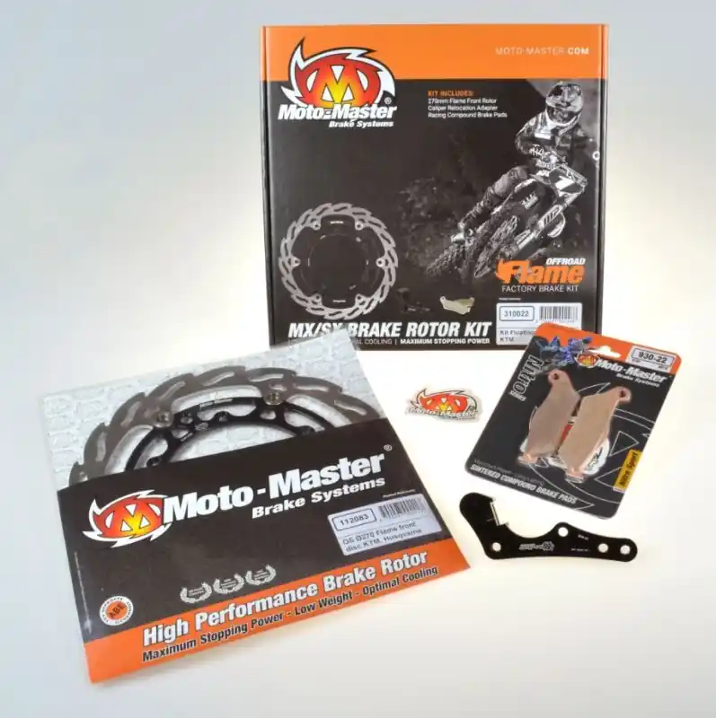 MOTO-MASTER PROMOCJA ZESTAW HAMULCOWY DO BETA RR 125/200/250/300 ‘13-‘21, 350/390/400/430/450/480 ‘13-‘20 ZAWIERA TARCZA PŁYWAJĄCA 270MM (112268), AD Super okazja